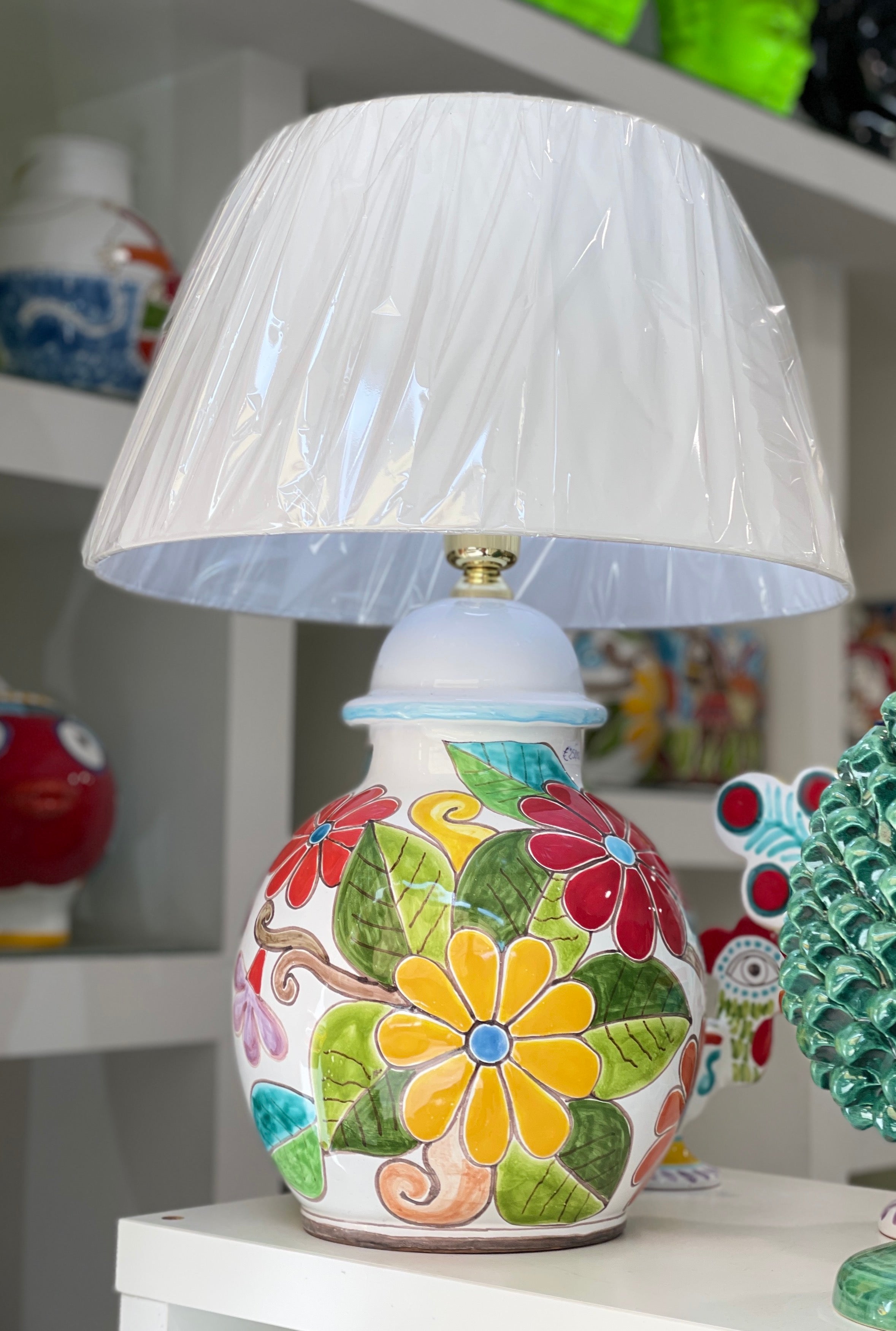Lampe marguerites 