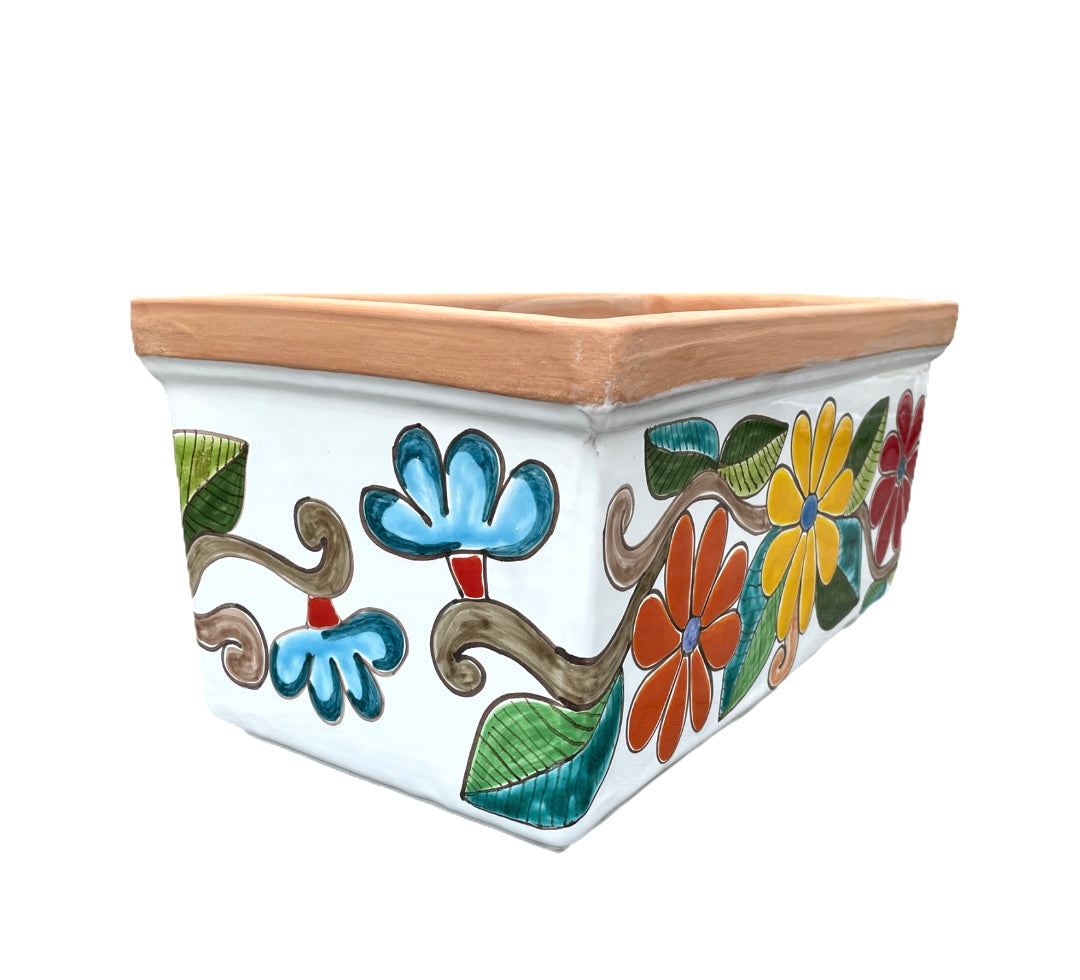 Porte Plantes Rectangulaire Marguerites