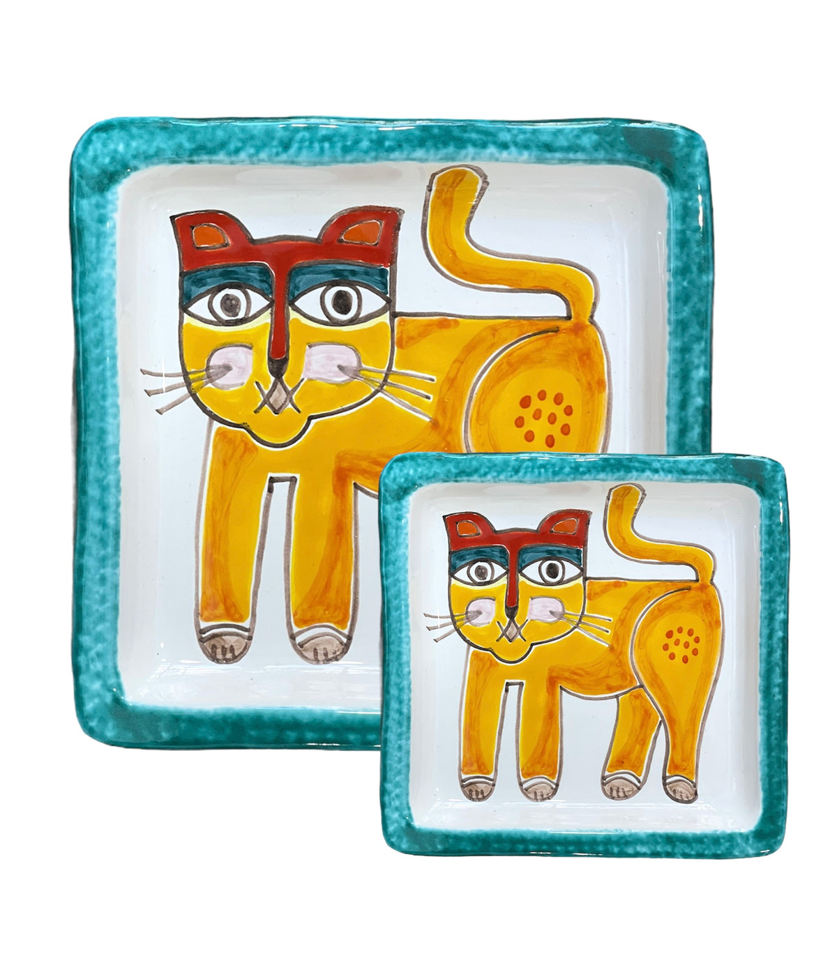 Cat Square Plate