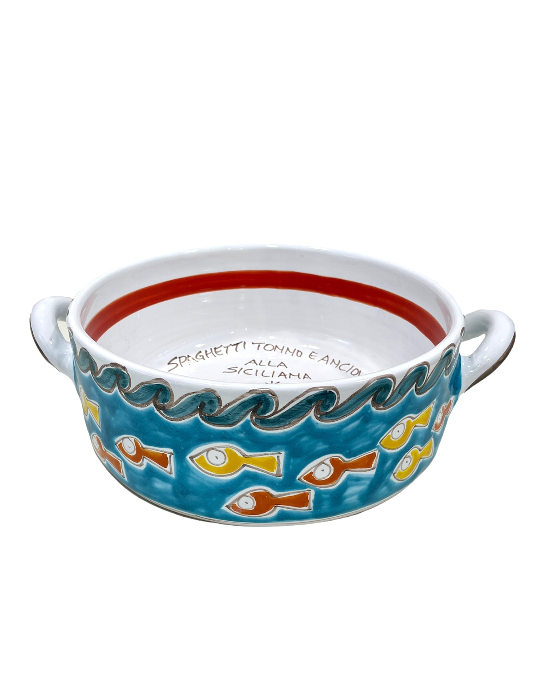 Tegame Da Portata Mazara del Vallo - Ceramiche Di Sicilia 