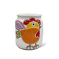 Vaso Donna con Uccellino e Gallina
