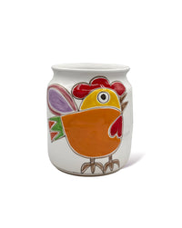 Vase Woman with Bird and Hen