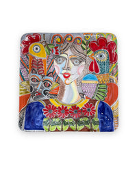 Square Plate - The Lady