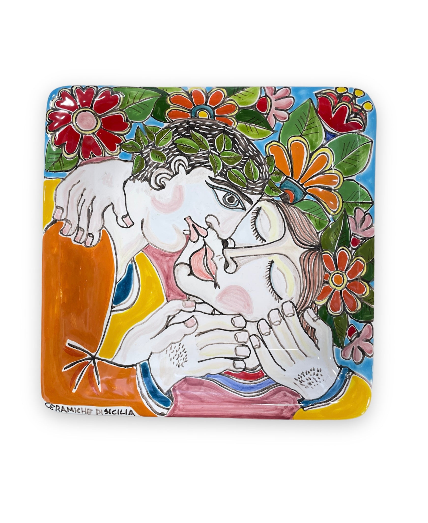 Square Plate - The Kiss