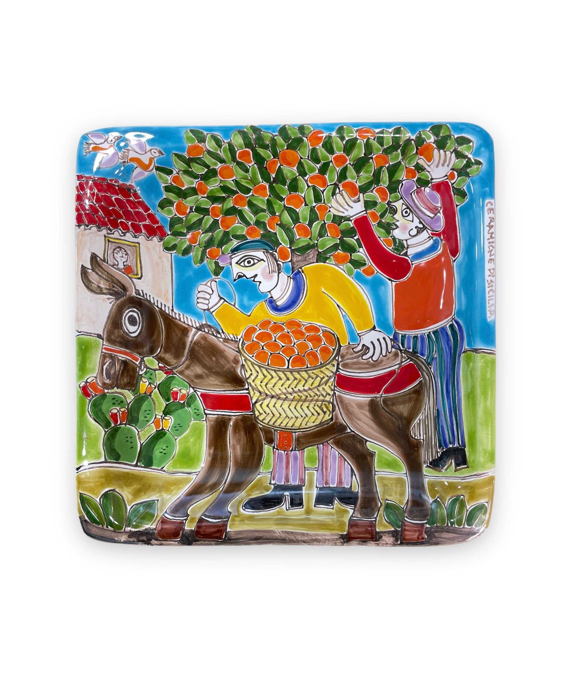 Square Plate - The Harvest Of Oranges