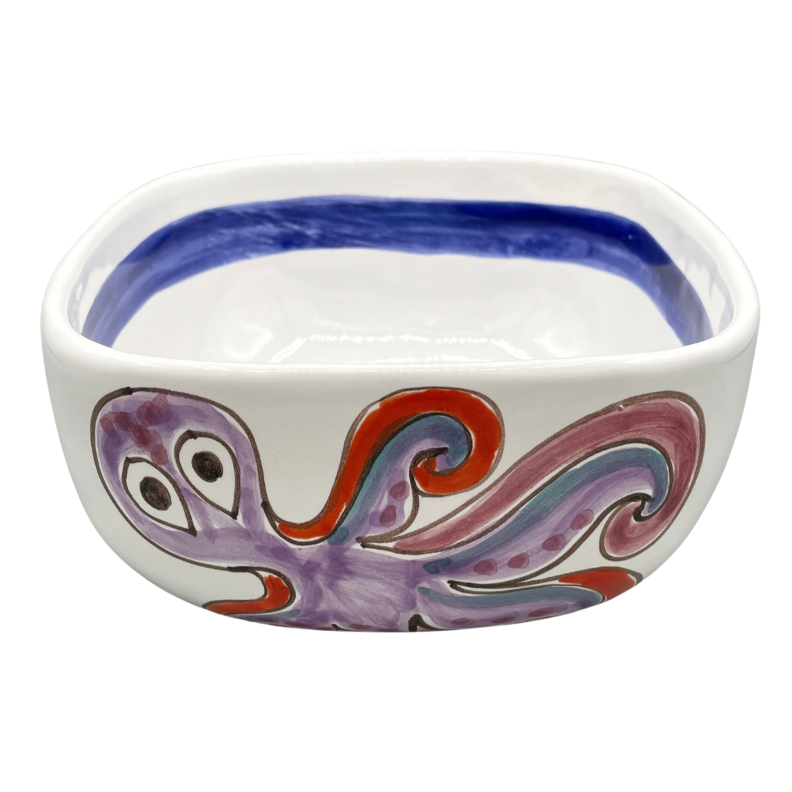 Fish and Octopus Square Bowl