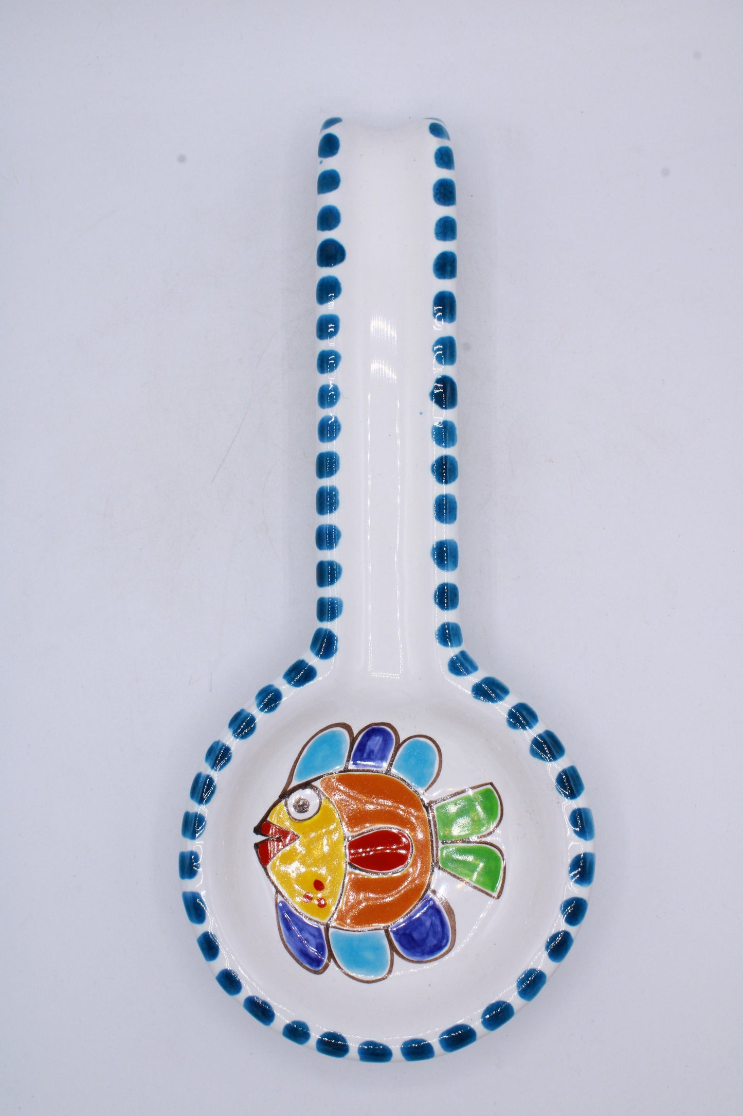 Poggiamestolo Pesce - Ceramiche Di Sicilia 