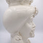 Teste Di Moro - Bianco - H 34 cm - Ceramiche Di Sicilia 