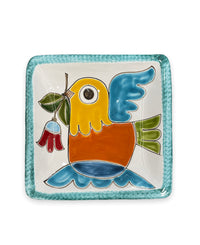 Square Plate Little Bird