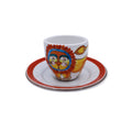 Tazzina Da Caffè Bombata Leone - Ceramiche Di Sicilia 