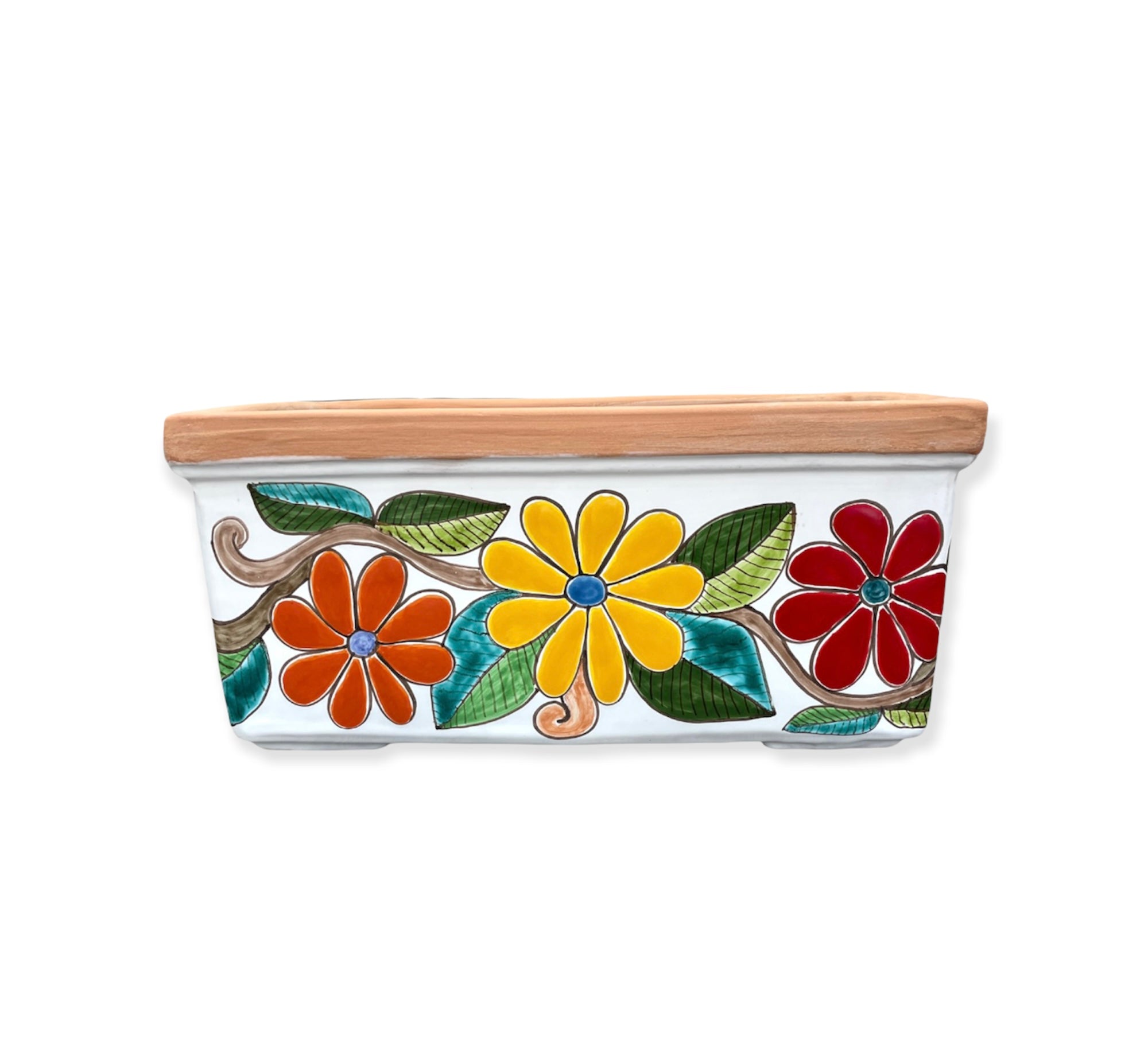 Porte Plantes Rectangulaire Marguerites