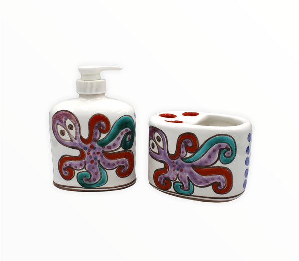 Fish and Octopus Bath Set