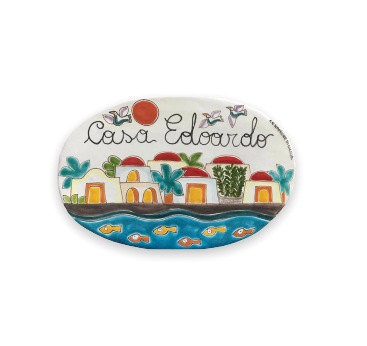 Targhetta Dietro Porta Ovale Pantelleria