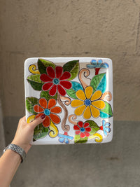 Daisies Square Plate