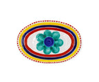 Piatto Ovale Filicudi - Ceramiche Di Sicilia 
