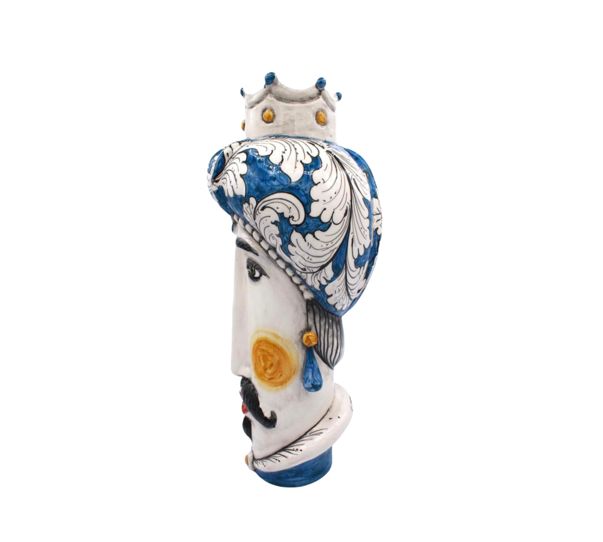 Teste Di Moro - Stilizzate - Barocco Blu