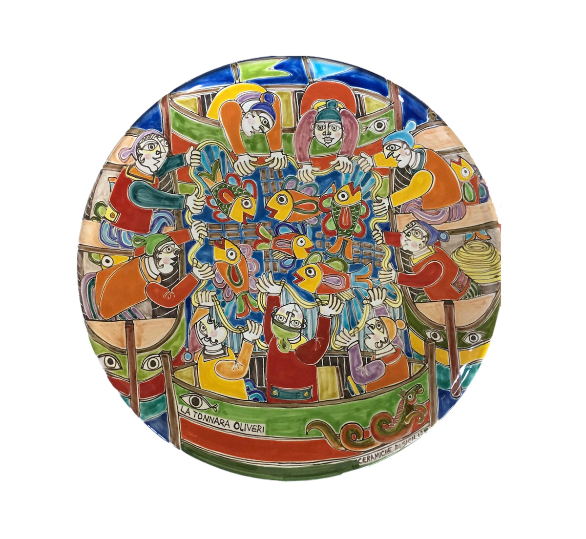 Round plate - The Mattanza of Favignana