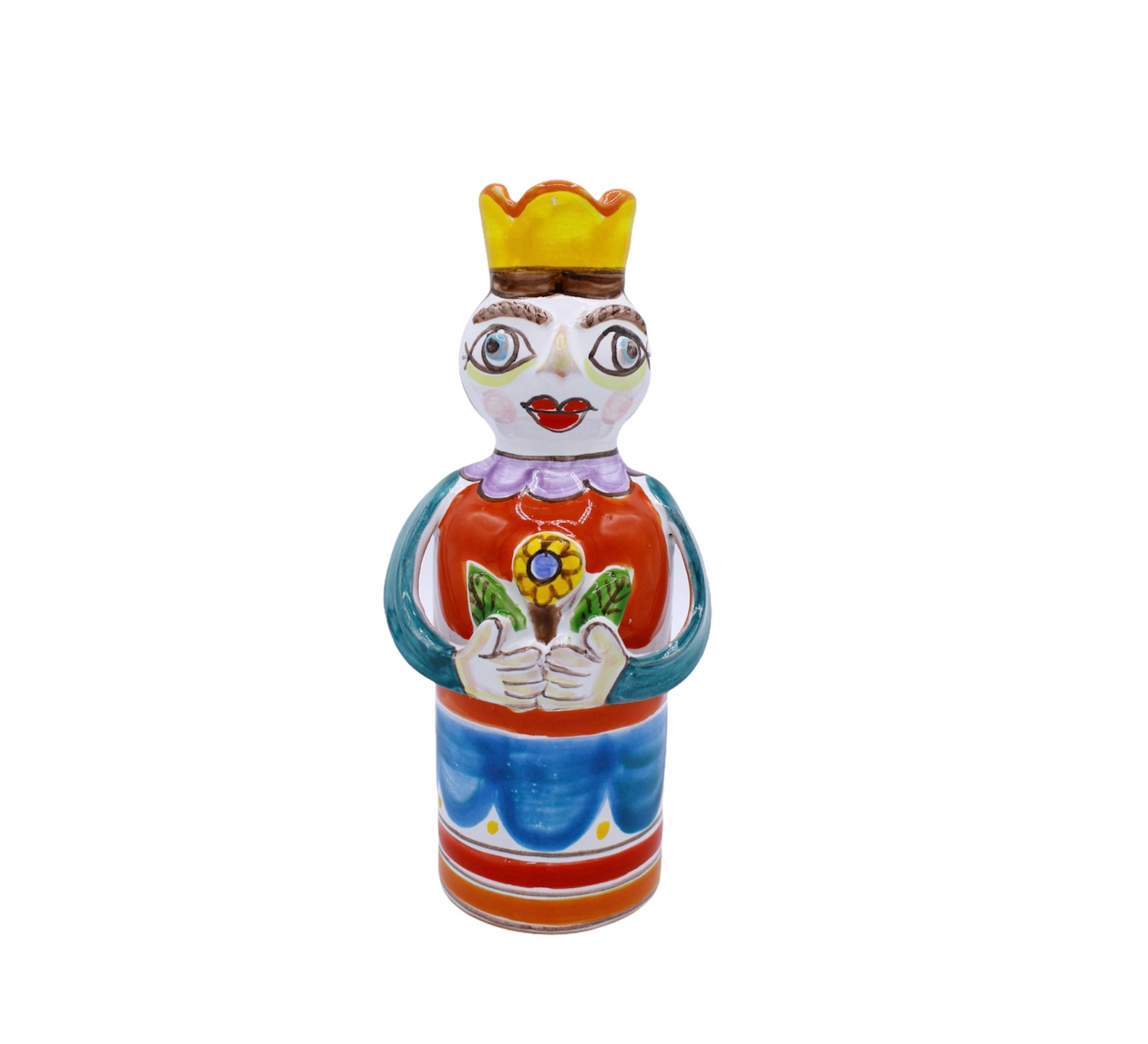 Paladino Porta Candela Regina - Ceramiche Di Sicilia 