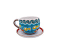 Tazza con piattino Mazara del Vallo - Ceramiche Di Sicilia 