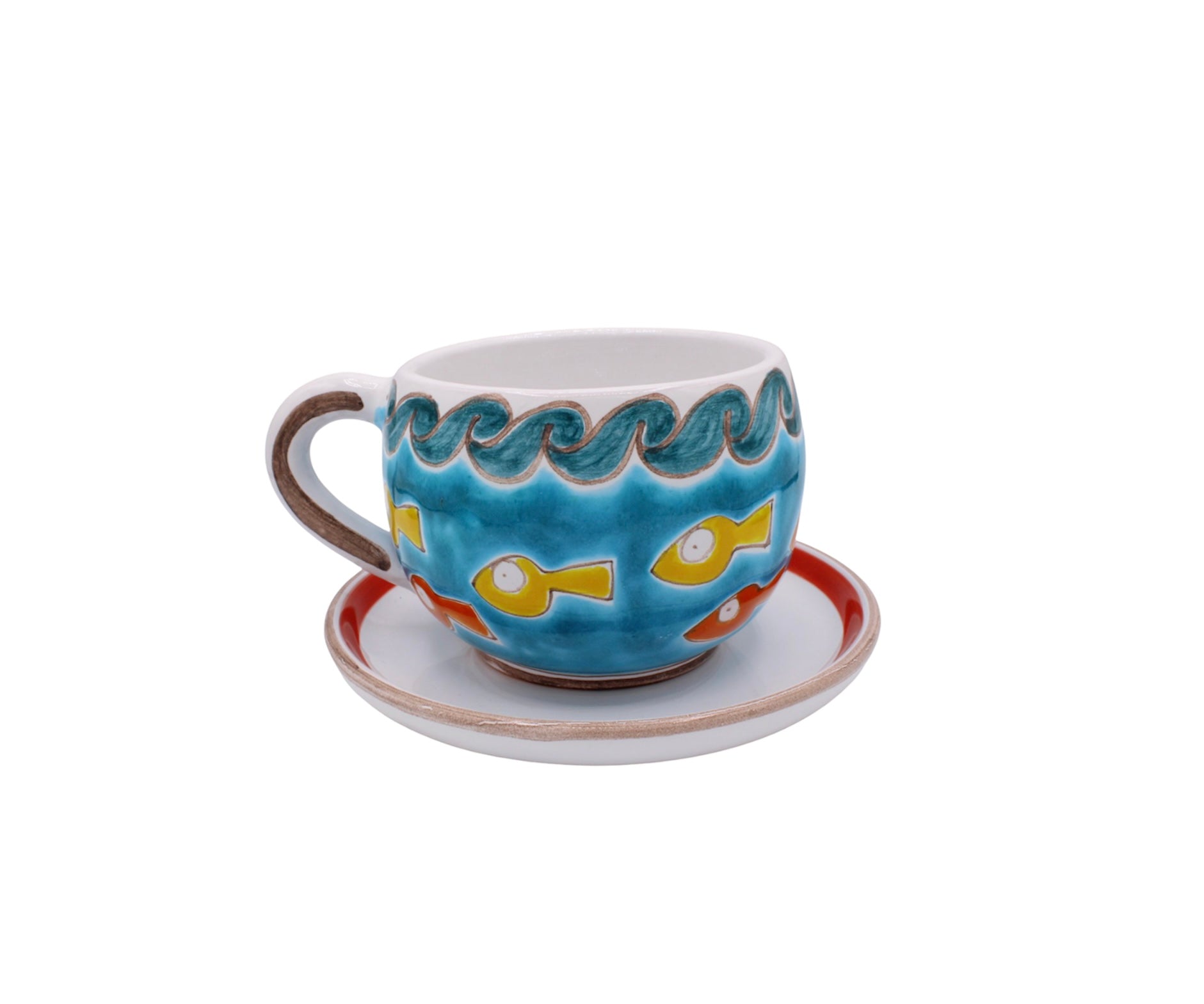 Tazza con piattino Mazara del Vallo - Ceramiche Di Sicilia 