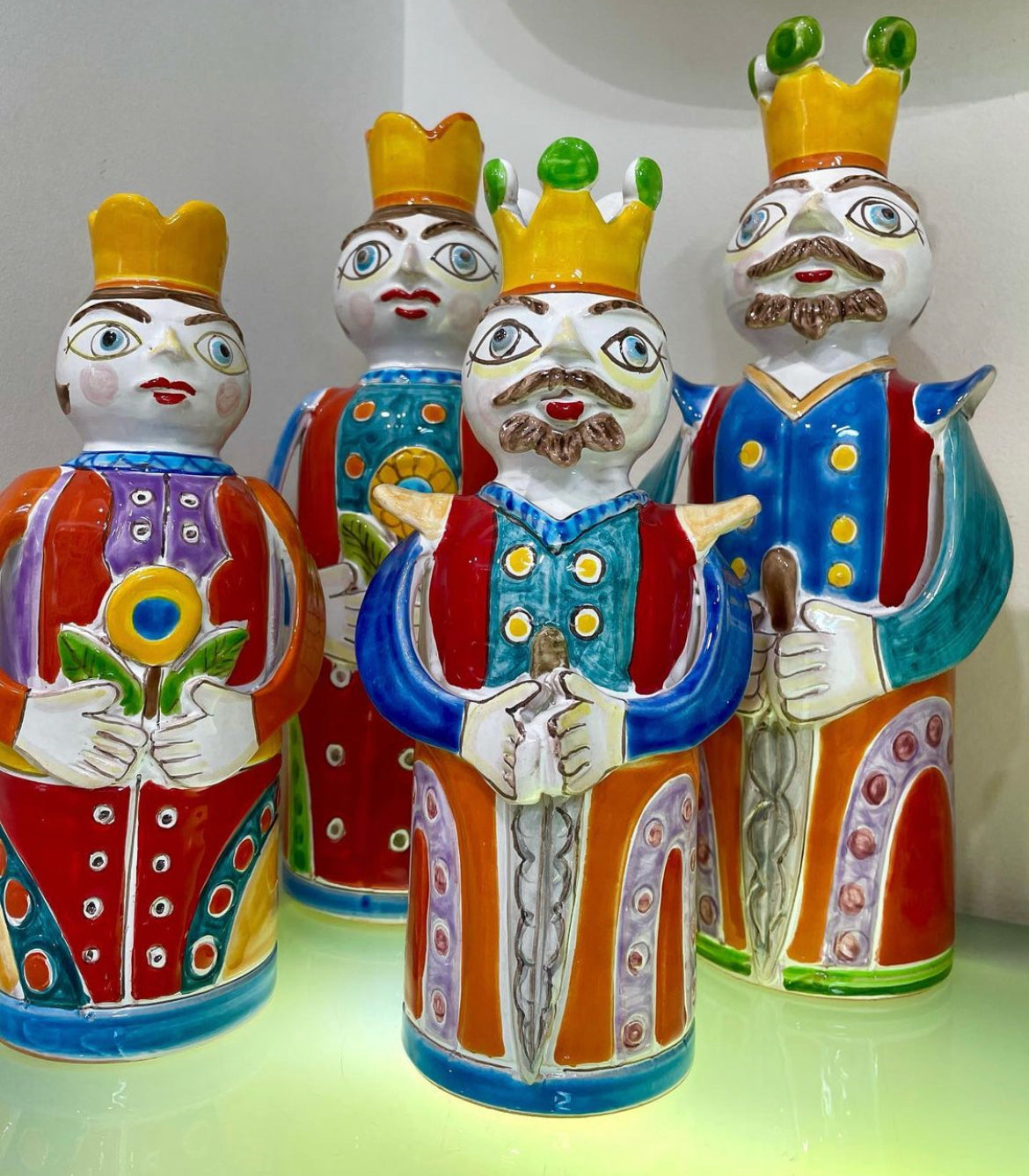 Paladino Porta Candela Regina - Ceramiche Di Sicilia 