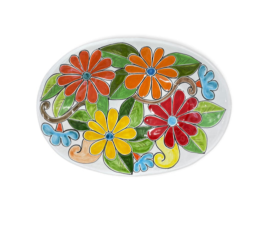 Daisies Oval Plate
