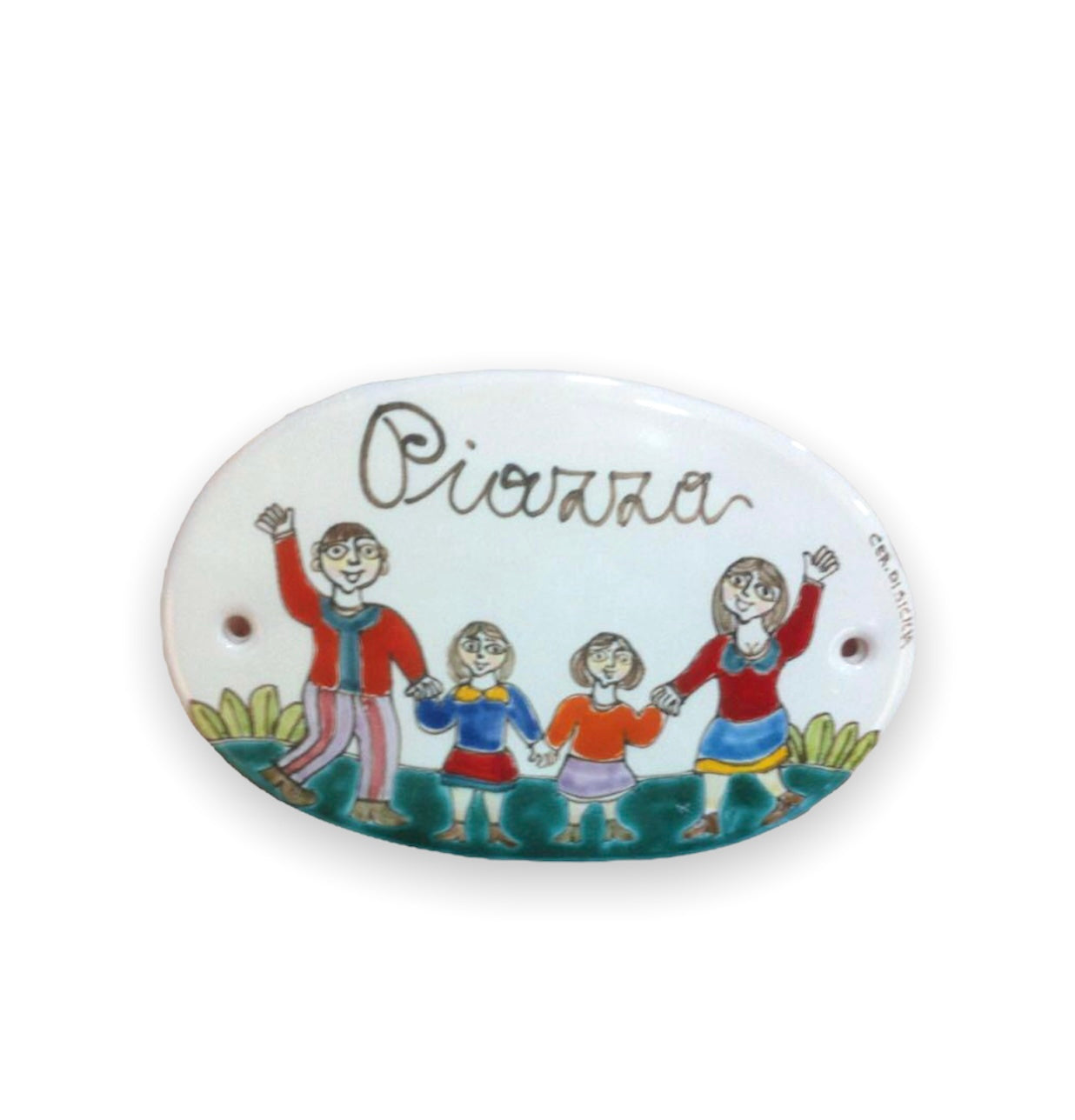 Targhetta Dietro Porta Famiglia