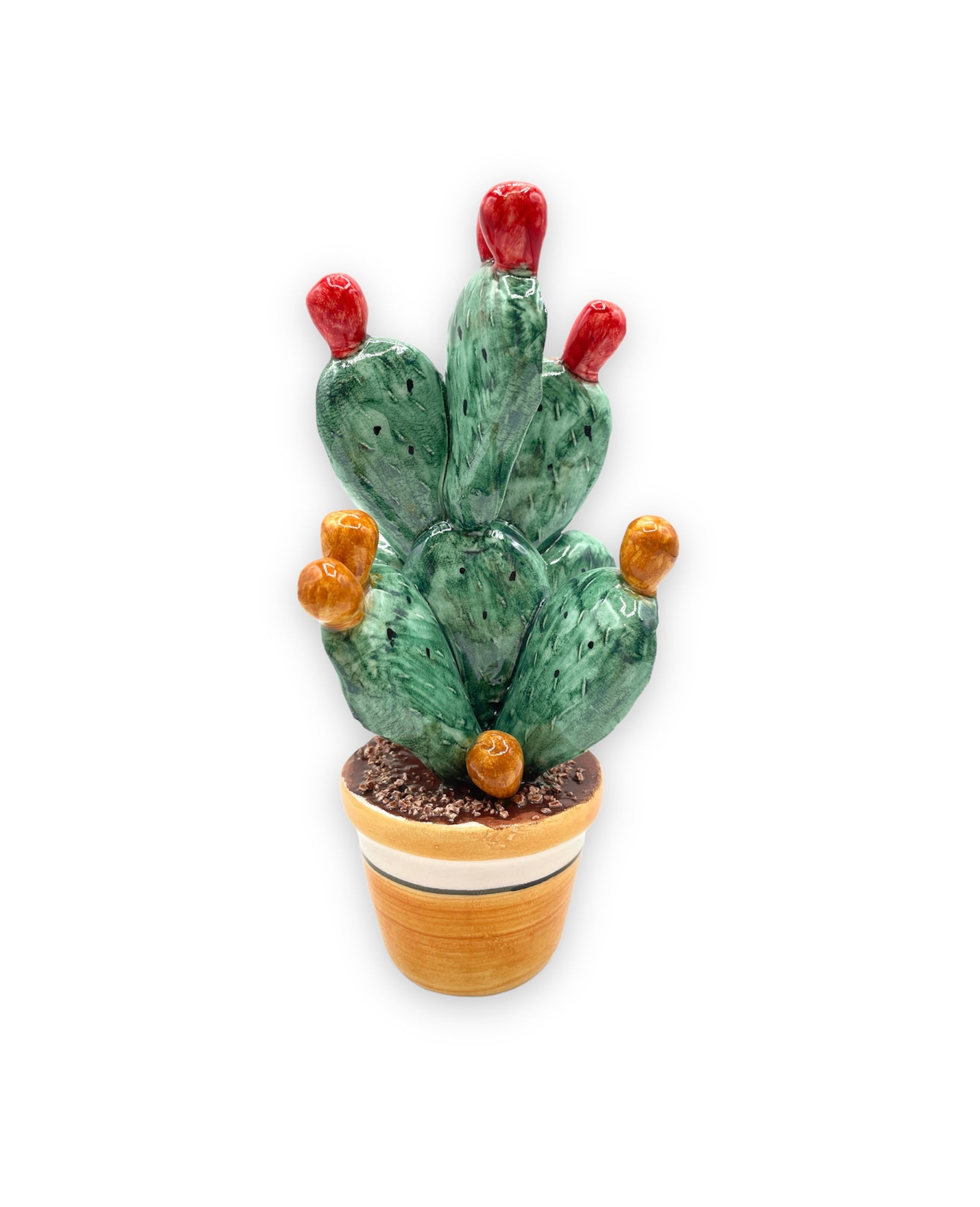 Ceramic Prickly Pear Plant – Ceramiche Di Sicilia