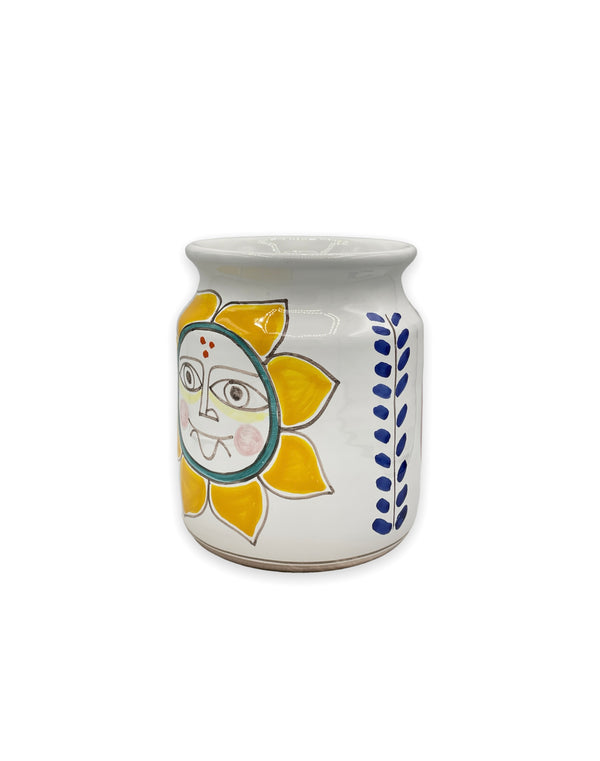 Yellow Sun Vase