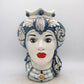 Teste Di Moro - H 23 cm - Barocco Blu