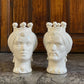 Teste Di Moro H 23 cm bianco/avorio - Ceramiche Di Sicilia 