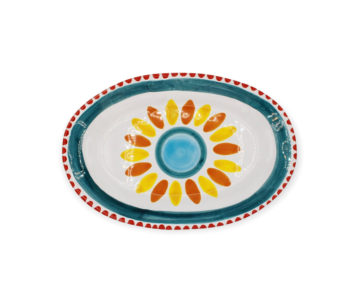 Piatto Ovale Ragusa - Ceramiche Di Sicilia 