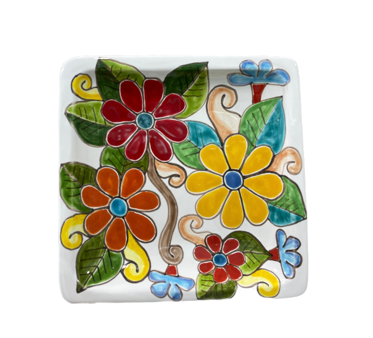 Daisies Square Plate