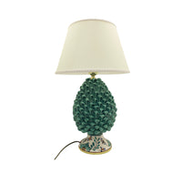 Pied de lampe en pomme de pin verte Decorara