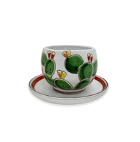 Prickly pears cup and saucer