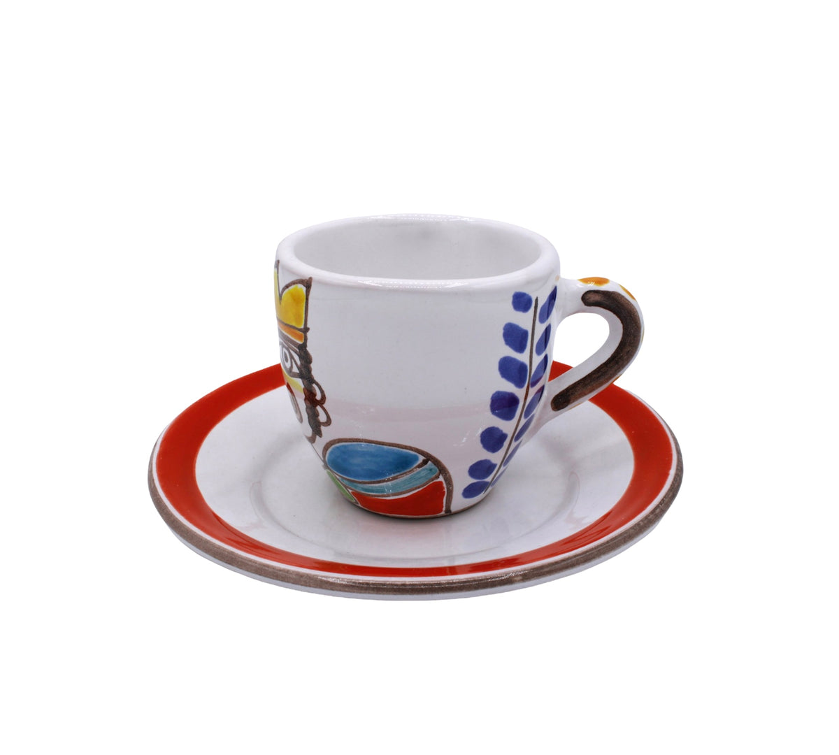 Tazzina Da Caffè Bombata Re - Ceramiche Di Sicilia 
